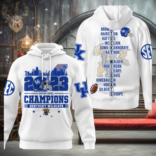 2023 Gator Bowl Champions Kentucky Wildcats Hoodie T Shirt