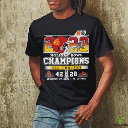 2023 Holiday Bowl Champions USC Trojans 42 28 Louisville hoodie, sweater, longsleeve, shirt v-neck, t-shirt