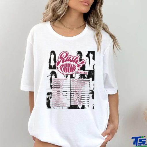 2023 Maneskin Rush Tour Du Monde 2023 T Shirt