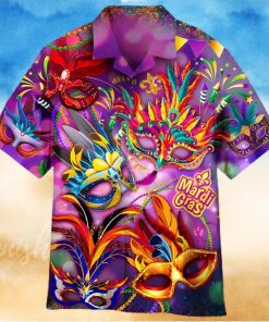 2023 Mardi Gras Mask Hawaiian Shirt