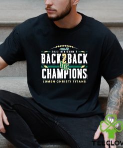2023 Mhsaa Division 7 Football Champions Lumen Christi Titans Shirt