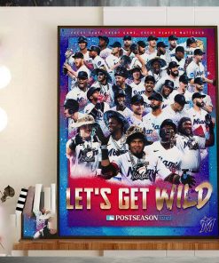 2023 Miami Marlins Are MLB Postseason Bound Home Decor Poster Canvas