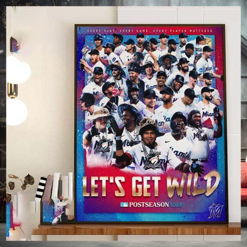 2023 Miami Marlins Are MLB Postseason Bound Home Decor Poster Canvas