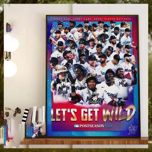 2023 Miami Marlins Are MLB Postseason Bound Home Decor Poster Canvas