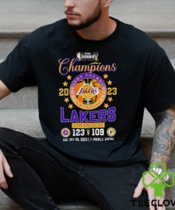 2023 NBA In Season Tournament Champions Los Angeles Lakers 123 109 Indiana Pacers Shirt