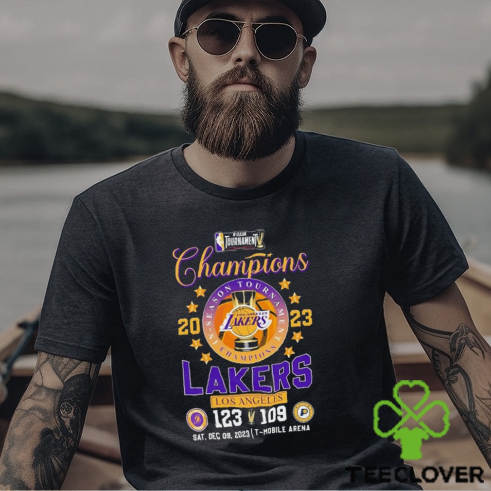 2023 NBA In Season Tournament Champions Los Angeles Lakers 123 109 Indiana Pacers Shirt 2023 NBA In Season Tournament Champions Los Angeles Lakers 123 109 Indiana Pacers Shirt