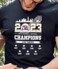 2023 NCAA Baseball National Champions LSU Tigers 7X Chams 7 stars shirt