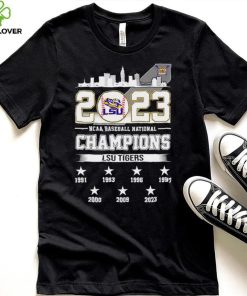 2023 NCAA Baseball National Champions LSU Tigers 7X Chams 7 stars shirt