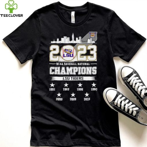 2023 NCAA Baseball National Champions LSU Tigers 7X Chams 7 stars shirt