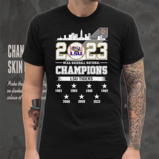 2023 NCAA Baseball National Champions LSU Tigers 7X Chams 7 stars shirt
