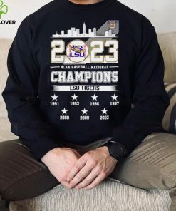 2023 NCAA Baseball National Champions LSU Tigers 7X Chams 7 stars shirt
