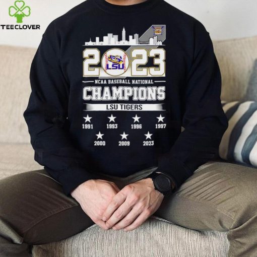 2023 NCAA Baseball National Champions LSU Tigers 7X Chams 7 stars shirt