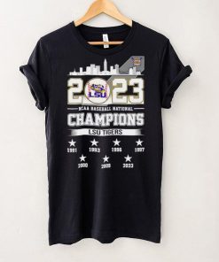 2023 NCAA Baseball National Champions LSU Tigers 7X Chams 7 stars shirt