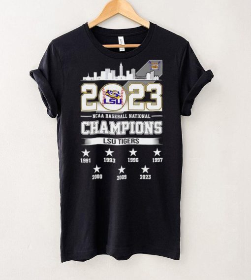 2023 NCAA Baseball National Champions LSU Tigers 7X Chams 7 stars shirt