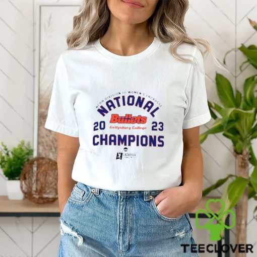 2023 NCAA Division III Women’s Lacrosse National Bullets Gettysburg College Champions Shirt