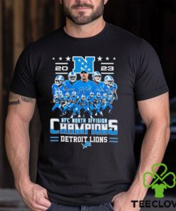 2023 NFC North Division Champions Detroit Lions Players Signatures Shirt