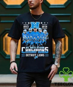 2023 NFC North Division Champions Detroit Lions Players Signatures Shirt