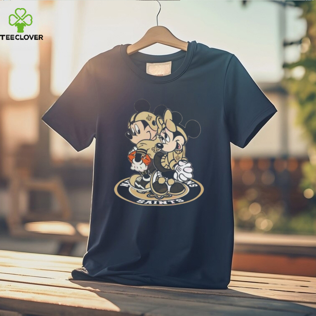 2023 NFL New Orleans Saints Mickey Mouse And Minnie Mouse Shirt Gift For Fan 2023 NFL New Orleans Saints Mickey Mouse And Minnie Mouse Shirt Gift For Fan