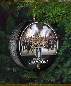 2023 NHL Stanley Cup Champions Vegas Golden Knights Team Celebration Puck Christmas Tree Decorations Ornament