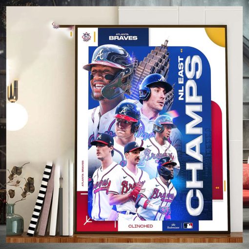 2023 NL East Champions Are The Atlanta Braves Home Decor Poster Canvas