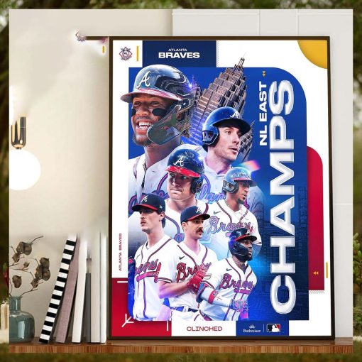 2023 NL East Champions Are The Atlanta Braves Home Decor Poster Canvas
