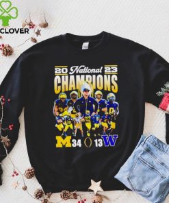 2023 National Champions Michigan 34 13 Washington hoodie, sweater, longsleeve, shirt v-neck, t-shirt