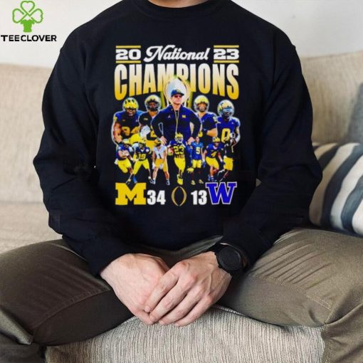 2023 National Champions Michigan 34 13 Washington hoodie, sweater, longsleeve, shirt v-neck, t-shirt