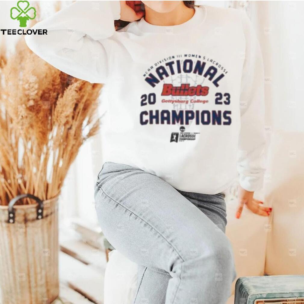 2023 Ncaa Division Iii Women’S Lacrosse National Bullets Gettysburg College Champions shirt 2023 Ncaa Division Iii Women’S Lacrosse National Bullets Gettysburg College Champions shirt