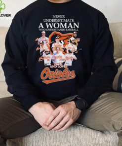 2023 Never Underestimate A Woman Who Understands Baseball And Loves Orioles Shirt