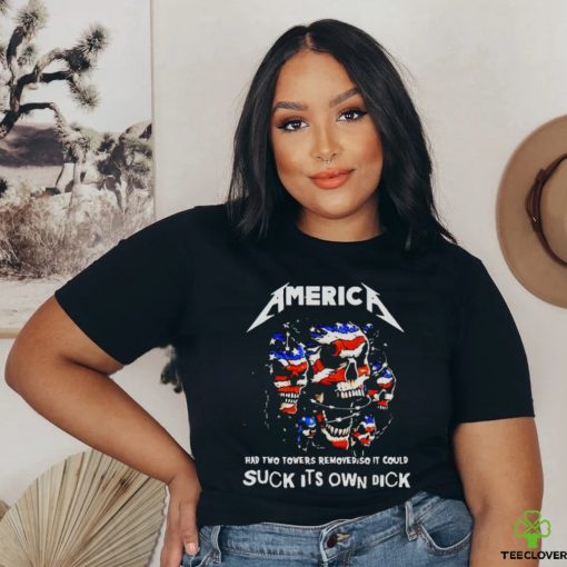 2023 Nice Skull America Had Two Towers Removed So It Could Suck It’s Own Dick American Flag hoodie, sweater, longsleeve, shirt v-neck, t-shirt