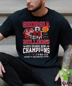 2023 Orange Bowl Champions Georgia Bulldogs 63 – 03 Florida State Seminoles December 30 2023 Hard Rock Stadium T Shirt