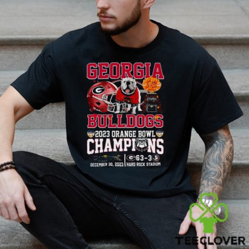 2023 Orange Bowl Champions Georgia Bulldogs 63 – 03 Florida State Seminoles December 30 2023 Hard Rock Stadium T Shirt