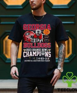 2023 Orange Bowl Champions Georgia Bulldogs 63 – 03 Florida State Seminoles December 30 2023 Hard Rock Stadium T Shirt