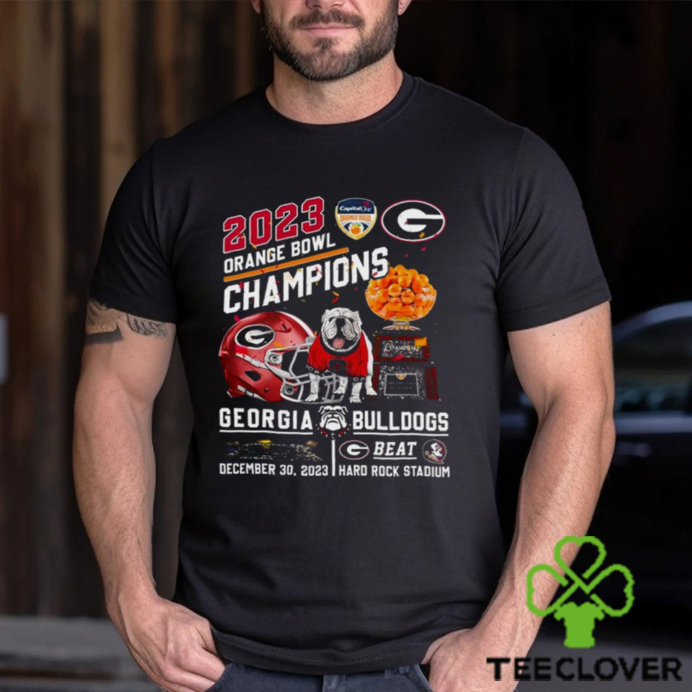 2023 Orange Bowl Champions Georgia Bulldogs Beat Florida State Seminoles December 30 2023 Hard Rock Stadium T Shirt