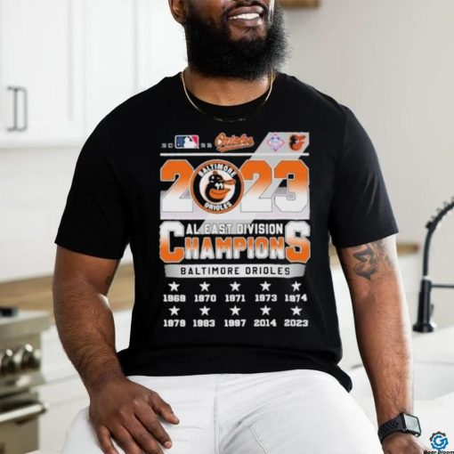 2023 Orioles al east division champions baltimore orioles shirt