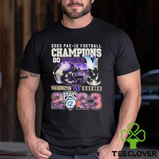 2023 PAC 12 Football Champions Go Huskies Washington Huskies T Shirt