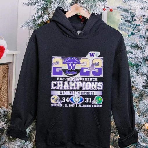 2023 Pac 12 Conference Champions Washington Huskies 34 31 hoodie, sweater, longsleeve, shirt v-neck, t-shirt