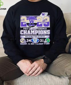 2023 Pac 12 Conference Champions Washington Huskies 34 31 hoodie, sweater, longsleeve, shirt v-neck, t-shirt