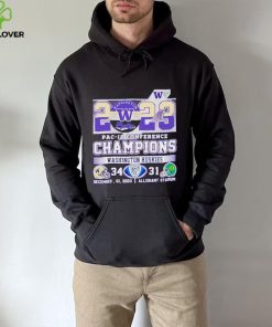 2023 Pac 12 Conference Champions Washington Huskies 34 31 hoodie, sweater, longsleeve, shirt v-neck, t-shirt