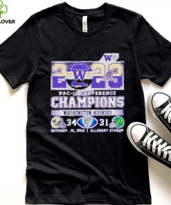 2023 Pac 12 Conference Champions Washington Huskies 34 31 hoodie, sweater, longsleeve, shirt v-neck, t-shirt