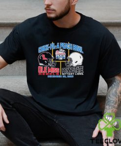 2023 Peach Bowl Ole Miss Rebels vs. Penn State Nittany Lions Helmet Shirt