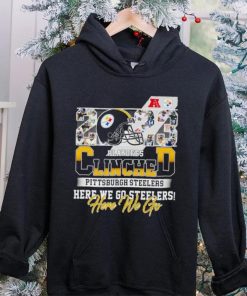2023 Playoff Clinched Pittsburgh Steelers here we go shirt