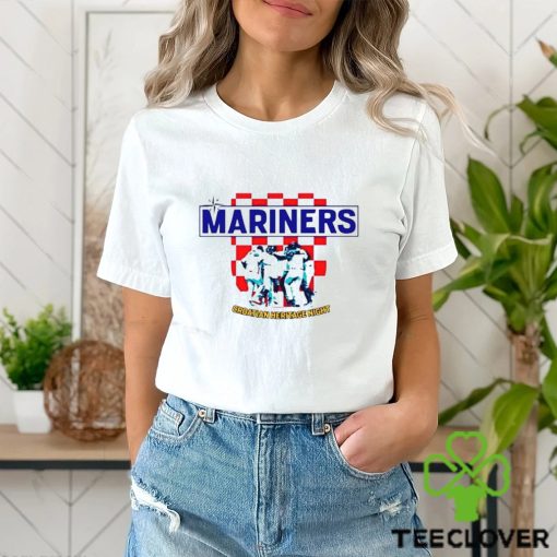 2023 SEATTLE MARINERS CROATIAN HERITAGE NIGHT T SHIRT