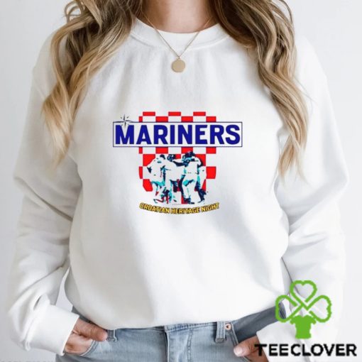 2023 SEATTLE MARINERS CROATIAN HERITAGE NIGHT T SHIRT