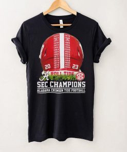 2023 SEC Champions Alabama Crimson Tide Helmet Time Shirt