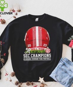 2023 SEC Champions Alabama Crimson Tide Helmet Time Shirt