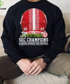 2023 SEC Champions Alabama Crimson Tide Helmet Time Shirt