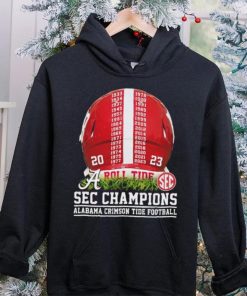 2023 SEC Champions Alabama Crimson Tide Helmet Time Shirt