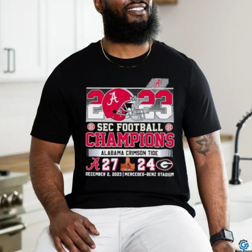 2023 SEC Football Champions Alabama Crimson Tide 27 24 Georgia Bulldogs Shirt