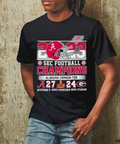 2023 SEC Football Champions Alabama Crimson Tide 27 24 Georgia Bulldogs Shirt